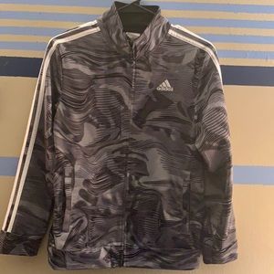 Boys Adidas Tricot Track Jacket. Worn once. Size 14/16